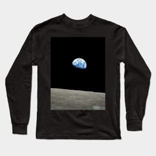 Earth seen by the moon Long Sleeve T-Shirt